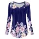 thumbnail image 5 of Camiseta de manga larga con cuello redondo y estampado suelto para mujer, blusa Polluver, Tops Fridja  ghj987+1792, 5 of 6