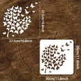 thumbnail image 2 of 1pc Butterfly Stencil 11.8x11.8inch Reusable Flying Butterfly Drawing Stencils Butterfly Tree Pattern Drawing Decoration Stencil for Painting on Wall Furniture Wood and Paper, 2 of 7
