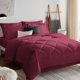 thumbnail image 2 of Juego de edredón CozyLux King Burgundy de 7 piezas para cama en una bolsa, 2 of 8