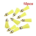 thumbnail image 6 of BrowQuartz 10 Pieces Keychain Charms Tassels Decorations Fringe Pendants Accessory Finding Supplies Jewelry Making Props Tassel for DIY Yellow, 6 of 6