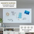 thumbnail image 3 of ECR4Kids MessageStor Dry-Erase Glass Board and Magnets, Office Essentials, White, 3 of 9