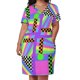 thumbnail image 3 of Patrón Kawaii de los 80, 2 vestidos holgados con bolsillos, ropa de mujer, vestido de lujo, ropa de verano para mujer, 3 of 7