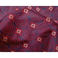 thumbnail image 4 of oneOone Silk Tabby Fabric Diamond & Circle Block Print Fabric BTY 42 Inch Wide, 4 of 4