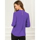 thumbnail image 5 of AllegK Dde San Patricio profesional Blusas de gade manlarcon cuello alto elegante pamujer PúrpuXL, 5 of 6