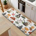 thumbnail image 5 of Brown Mushroom Bug White Pattern Kitchen Rug Mat,Kitchen Runner Rugs Non Skid Washable,Decorative Kitchen Floor Mats for Kitchen,Sink,Laundry,17"x47.2", 5 of 7