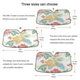 thumbnail image 5 of ALAZA Elegant Tropical Floral-t8 Windshield Sun Shade Car Foldable Sun Visor Block UV Rays Protector 55"x27.6", 5 of 8