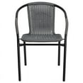 thumbnail image 5 of Gray Rattan Indoor-Outdoor Stack Chair, 5 of 5