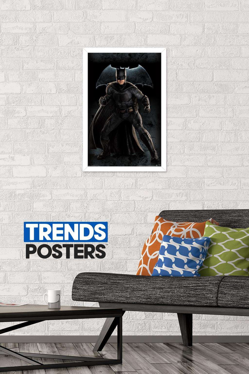 DC Comics Movie - Justice League - Batman Wall Poster, 14.725" x 22.375", Framed