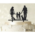 thumbnail image 1 of Family Cake Topper Personalized Silhouette Cake Topper Color Option Available 6-8 Inches Wide, 1 of 1