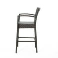 thumbnail image 5 of GDF Studio Hartly Outdoor Wicker 30 Inch Barstools, Multibrown, Set of 2, 5 of 6