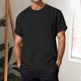 thumbnail image 2 of Cathalem Men's T-Shirt Athletic Running Gym Workout Short Sleeve Tee Shirts,Black L, 2 of 5
