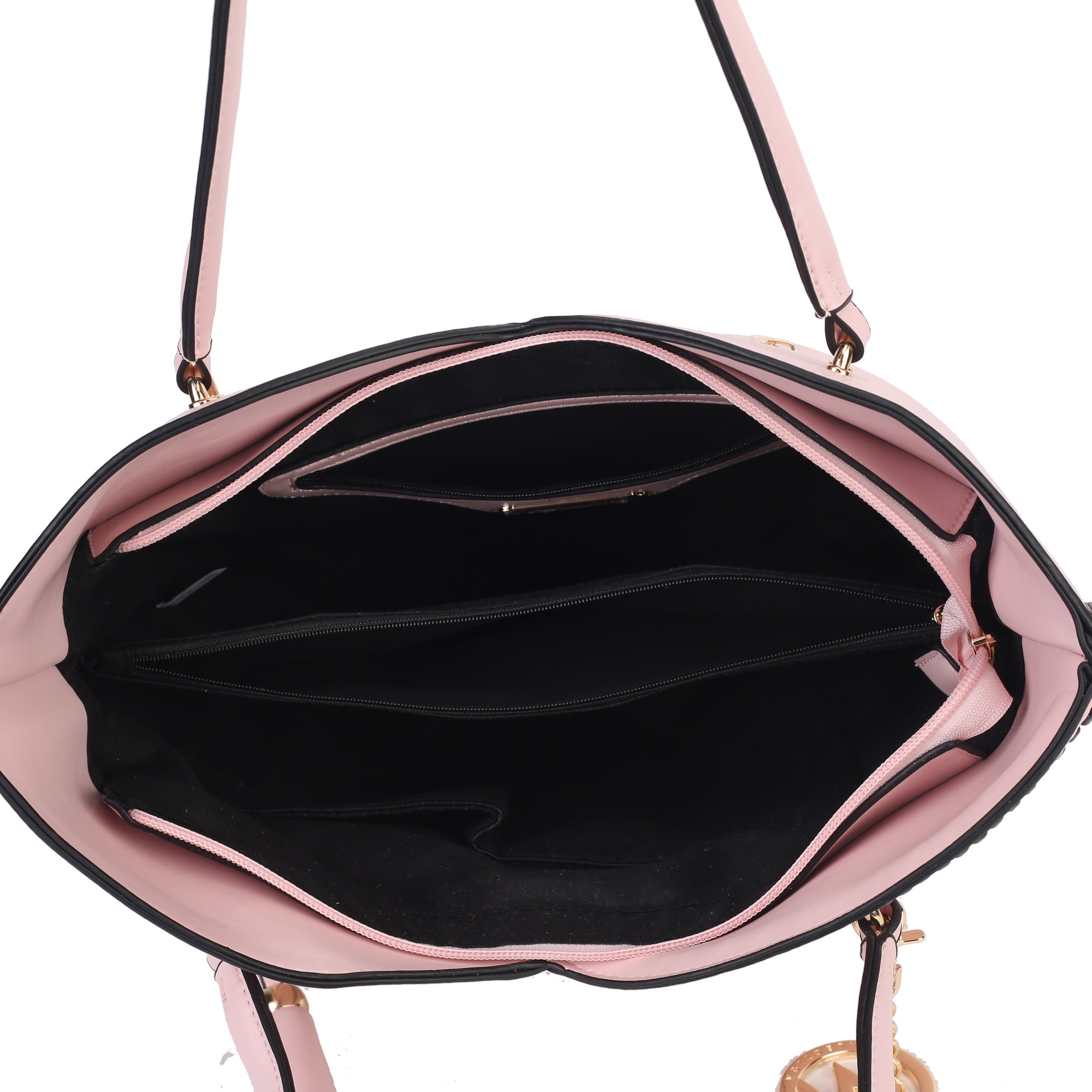 MKF Collection Imogene Women's Tote Bag with Wristlet Wallet, Vegan Leather Shoulder Bag Handbag Set by Mia K -Wine