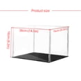 thumbnail image 4 of Billuyoard Vitrina de mostrador, gabinete de acrílico, herramienta de almacenamiento de protección a prueba de polvo, estilo Simple para Almacenamiento y organización del hogar 36*16*16, 4 of 6