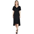 thumbnail image 6 of Bimba Womens Asymmetrical Shift Dress Mid-Calf Summer Rayon Day Dresses, 6 of 7