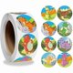 thumbnail image 1 of IC 500 pcs Cartoon Dinosaur Stickers on Roll, 8 Vibrant Designs Dino Reward Stickers Animal Labels for Teachers Classroom DIY Crafts, 1 of 1