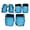 Blue, variant on colaxi Knee and Elbow Pads Knee Pads for Child Breathable Gear Set Wrist Guards for Inline Rollerblading, Cycling, Biking M