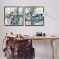 thumbnail image 2 of Abstract Collage Chaotic Brush Strokes Abstract Painting Black Framed Art Print Wall Art, Set of 2, 2 of 8