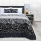 thumbnail image 3 of Colcha con Cojines King Size Elefantito Varenna Color Negro Hojas, 3 of 6