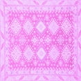 thumbnail image 1 of Ahgly Company Indoor Square Abstract Purple Modern Area Rugs, 5' Square, 1 of 4