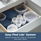 thumbnail image 3 of Recipientes Rubbermaid Easy Find para almacenar alimentos, 26 unidades, azules, 3 of 5