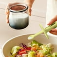 thumbnail image 1 of Olla de vidrio para condimentos con cepillo de silicona ajustable telescópico | Contenedor de almacenamiento de especias sellado | Grado alimenticio de alta temperatura | Fácil de limpiar | Botella, 1 of 4