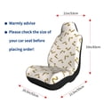 thumbnail image 5 of Sikiie Cartoon Snake Car Seat Covers 2PCs Front Car Seat Covers Universal fit for Most Cars SUVs and Trucks-1, 5 of 9