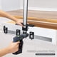 thumbnail image 2 of Herramienta de plantilla de hardware de gabinete - Guía de plantilla de taladro de localizador de punzón ajustable, guía de espiga de perforación de madera para perillas de instalación en pu, 2 of 5