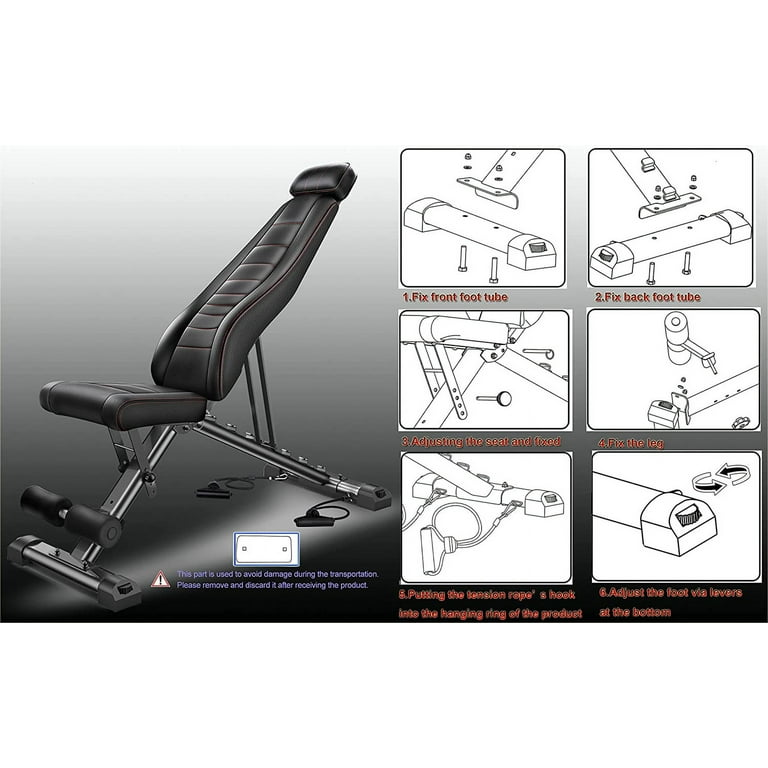 Gymstrong Adjustable Weight Bench 600 Lbs Workout Bench for