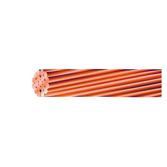 6 AWG Stranded Bare Copper Building Wire (50Ft Cut) Metallic 27562-50