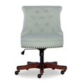 thumbnail image 2 of Linon Chaise de Bureau en Bois Rembourrée Sinclair Vert Menthe, 2 of 8