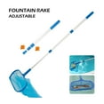 thumbnail image 3 of Pool Leaf Net Telescopic Fine Mesh Pool Leaf Skimmer Portable Handheld Skimmer Rake Pool Cleaning Tool, 3 of 9