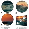 thumbnail image 3 of Designart "Tranquil Ocean Serenity V" Modern Landscape Beach Metal Art Living Room, 3 of 5