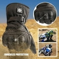 thumbnail image 3 of Sun Will Black Motorcycle Gloves for Men, Touchscreen Motorbike Gloves for Cycling Sports XS-3XL, 3 of 10