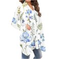 thumbnail image 1 of Cardigans d'Été pour Femmes à la Mode à Manches Longues Imprimé Floral Cardigan Veste Haut Cardigan Léger en Liquidation, 1 of 6
