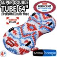 thumbnail image 2 of Wham-O Snowboogie 64" Super Double Snow Tube, Double Rider Snow Sleds with Handles, 2 of 9