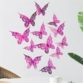 12PC 3D Hollow Butterfly Wall Décor 3 Sizes Butterfly Decor Hollow