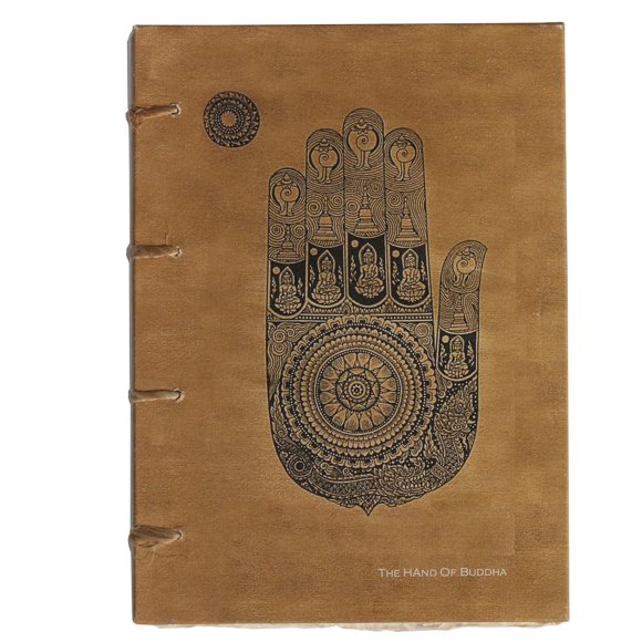 De Kulture Travaille Journal Main Vintage d'Oeuvre d'Art Bouddh Journal de Voyage A5 Taille, 140 Pages, 125 G/M2
