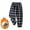 A, variant on Little Boys Plaid Print Pajama Pants Sleep Pants Winter Warm Comfortable Boy's Loose Sleepwear Trousers