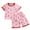 Red, variant on CPNG Girls Home Clothes Outfits Summer Thin Pajamas Cute Print Short Sleeve T-Shirt and Shorts Set Kids 2Pcs Set(Yellow,9-10 Years)