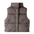 thumbnail image 3 of Little Boys Girls Outdoor Casual Stand Collar Warm Vest Coat, 3 of 8