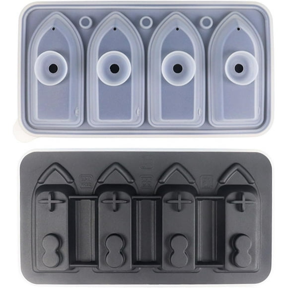 Innovative Ship shaped Ice Molds Unique Ship theme Shape Ice Molds Ice Container Molds for Ice Enthusiasts, Black