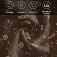 thumbnail image 6 of Brown Floral Cloth Napkins, Vintage Spring Botanical Flowers Washable and Reusable Dinner Napkins Set of 8, Table Napkin for Kitchen Party Birthday Wedding Hotel Housewarming 20"x20", 6 of 9