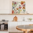 thumbnail image 6 of Summer Botanical Wall Art Painting on Canvas, Vintage Watercolor Flower Palnt Canvas Art Home Prints Wall Art Framed Modern Artwork for Living Room Bedroom Wall Decor 20x20in, 6 of 9
