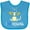 Turquoise, variant on Inktastic I Love Dragons with Cute Blue Dragon Boys or Girls Baby Bib