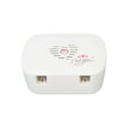 thumbnail image 1 of Toothbrush Cleaning Holder, 2 Slots Prevent Fall Off USB Charging Easy Install Wall Mounted UV Toothbrush Cleaning Rack  For Oral Care For Hotel, 1 of 8