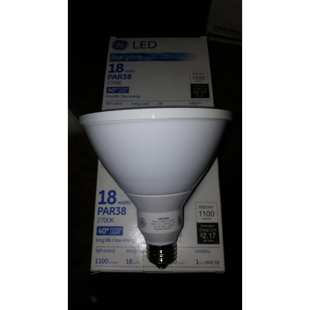 viering Speel Schiereiland GE Lighting Directional LED Lamp, 18 watt, 120 volt, PAR38, Medium Screw  (E26) Base, 1100 lumens - Walmart.com