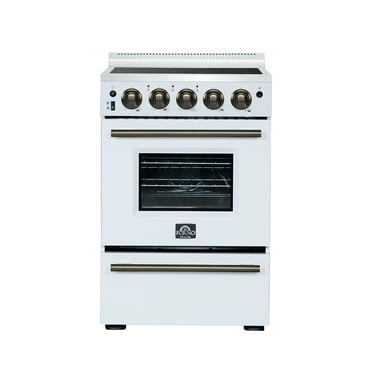 Forno Loiano 24 Inch Freestanding Electric Range in White