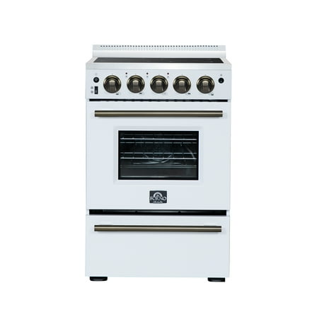 Forno Loiano 24 Inch Freestanding Electric Range in White