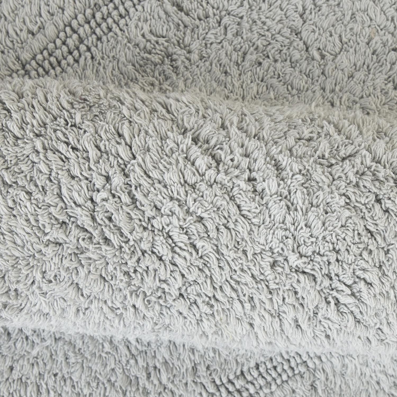 Better Homes & Gardens Cotton Reversible Bath Rug, Soft Silver, 17" x 24", 100% Cotton, 17"x24"