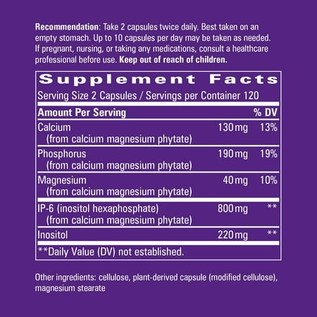 Nature's Way Cell Forté IP-6 & Inositol Supplement, Gluten-Free, Vegan, 240 Capsules